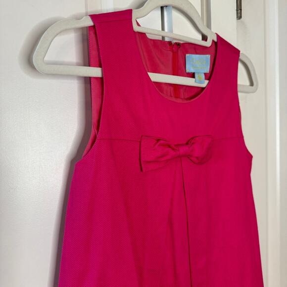 CECE by Cynthia Steffe Bright Pink Bow Shift Dress | 6 - Picture 4 of 10